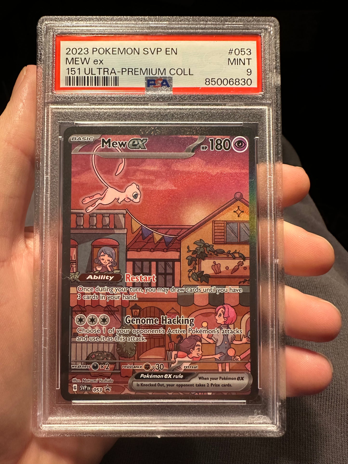 Mew EX Black Star Promo PSA 9 Scarlet Violet (2023) #svp053