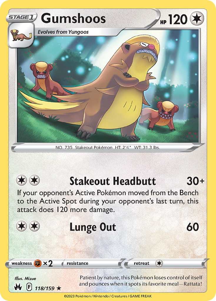 118/159 Gumshoos