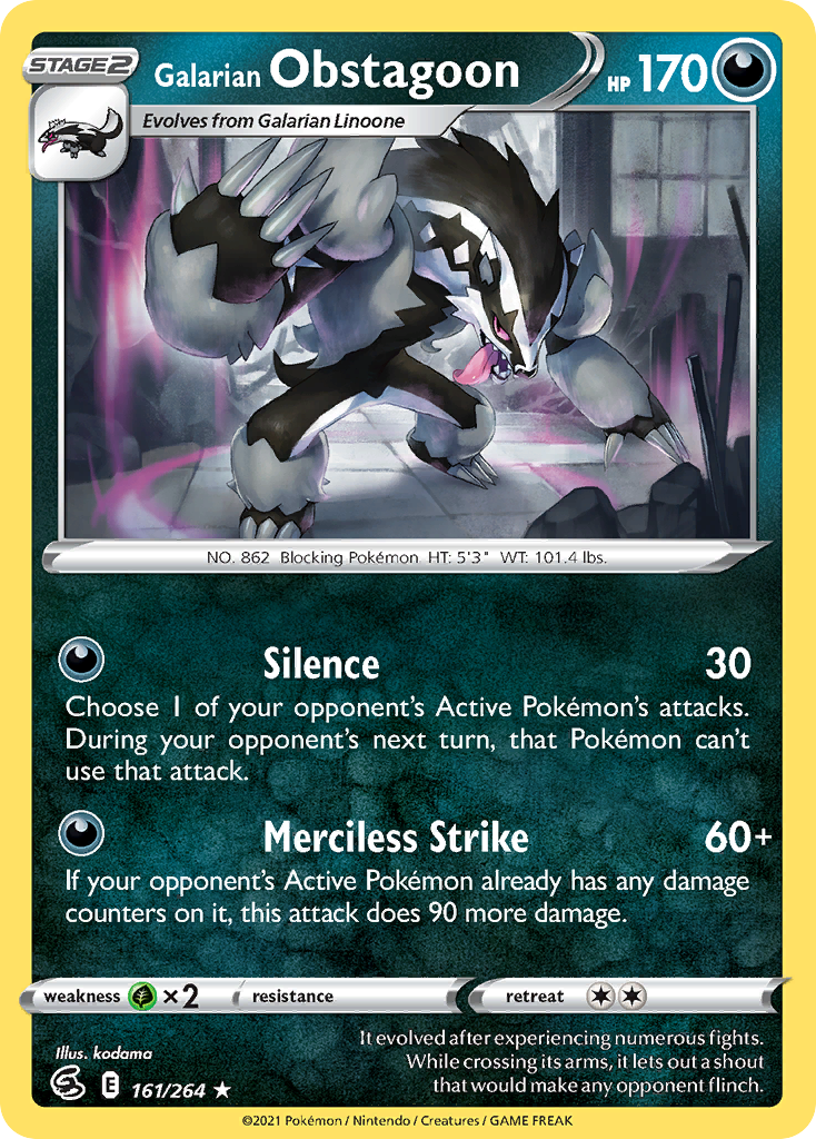161/264 Galarian Obstagoon