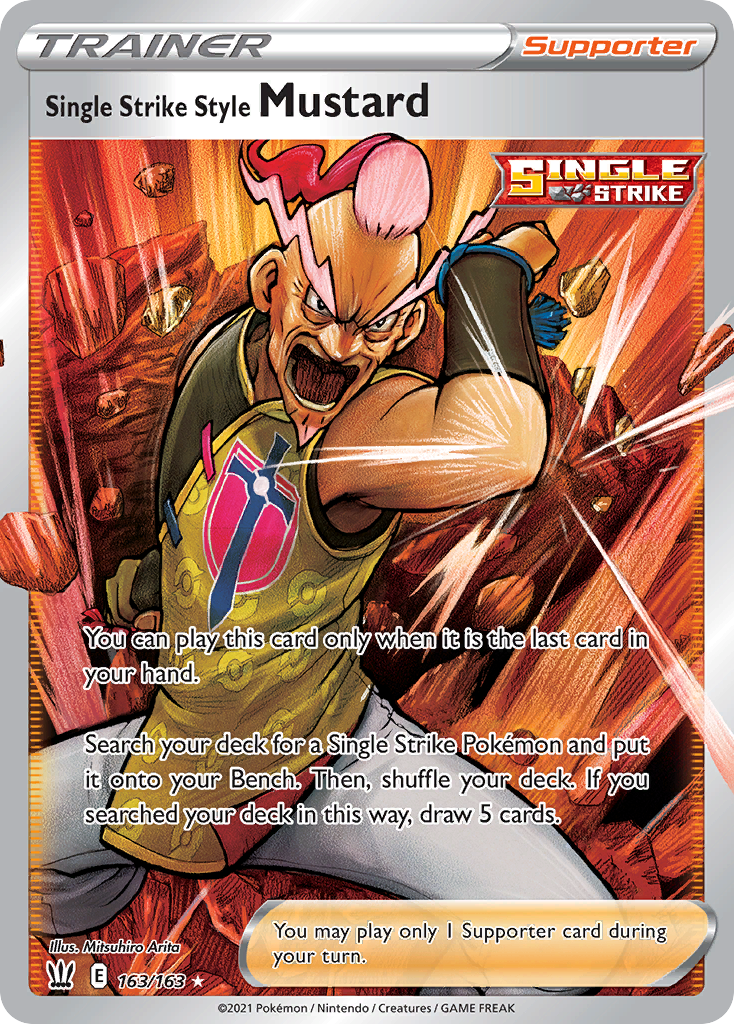 163/163 Single Strike Style Mustard