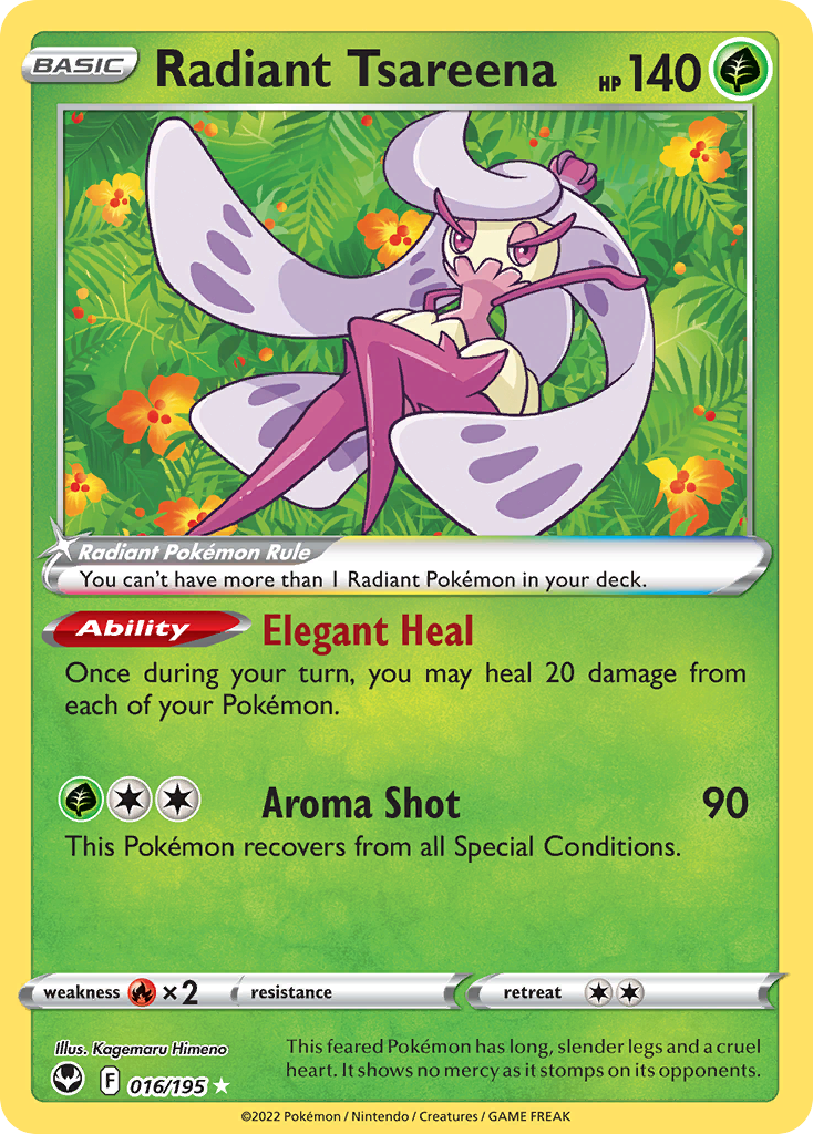 016/195 Radiant Tsareena