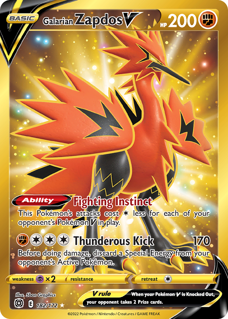 182/172 Galarian Zapdos V