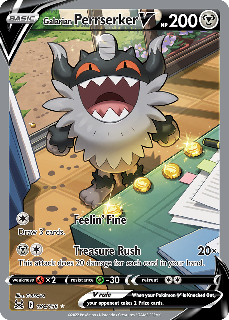 184/196 Galarian Perrserker V