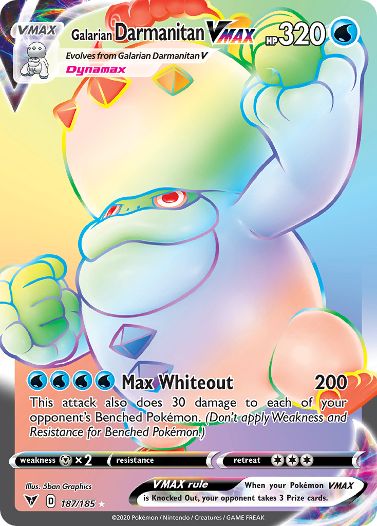 187/185 Galarian Darmanitan VMAX