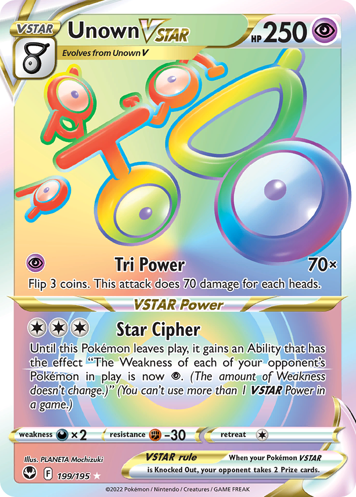 199/195 Unown VSTAR