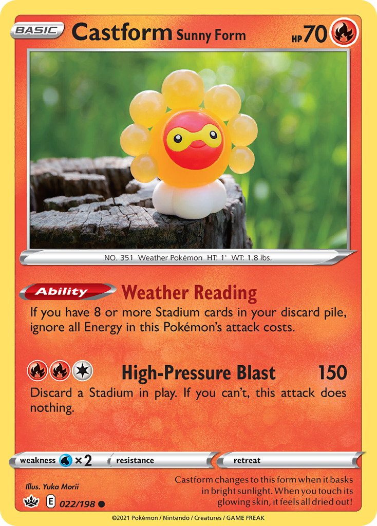 022/198 Castform Sunny Form