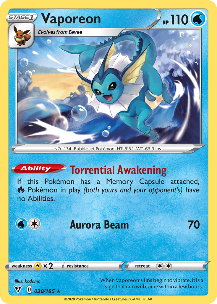 030/185 Vaporeon