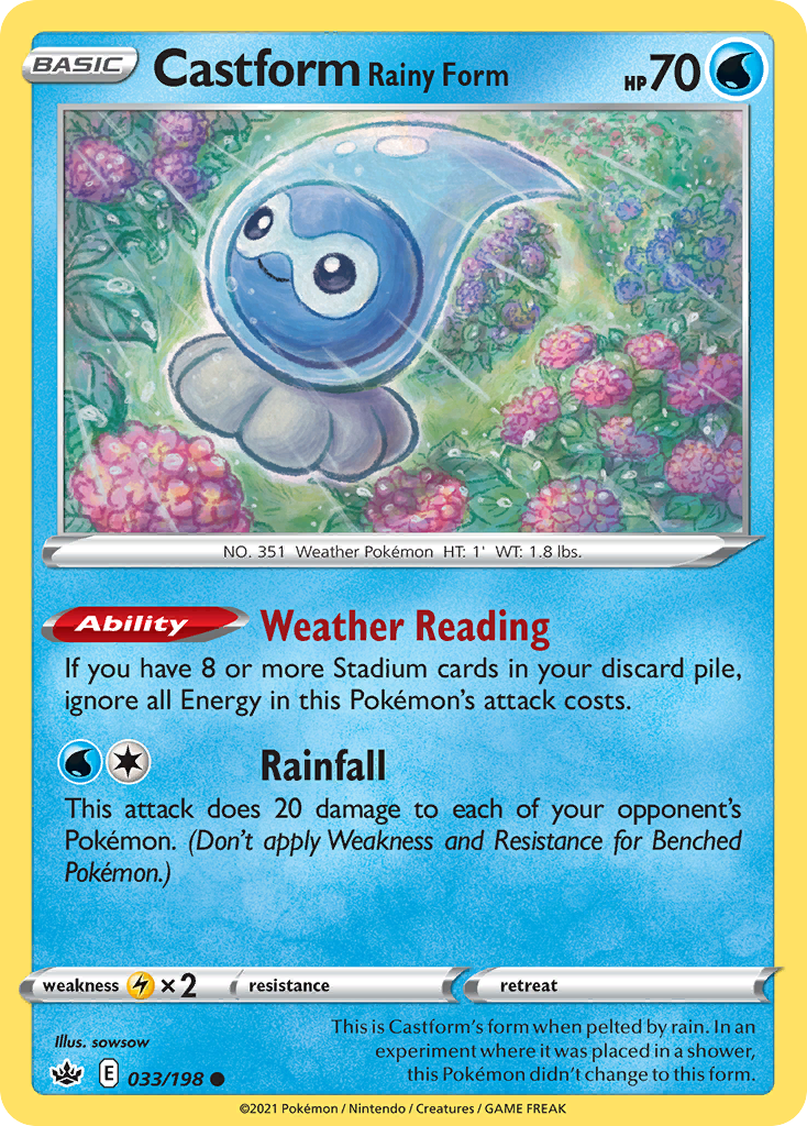 033/198 Castform Rainy Form