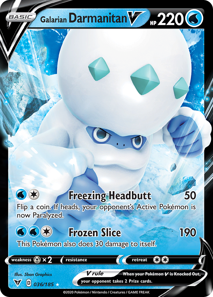 036/185 Galarian Darmanitan V