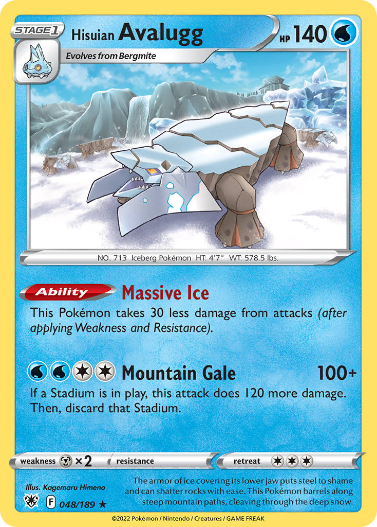 048/189 Hisuian Avalugg