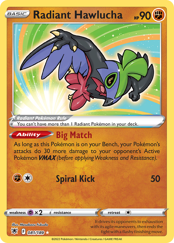 081/189 Radiant Hawlucha
