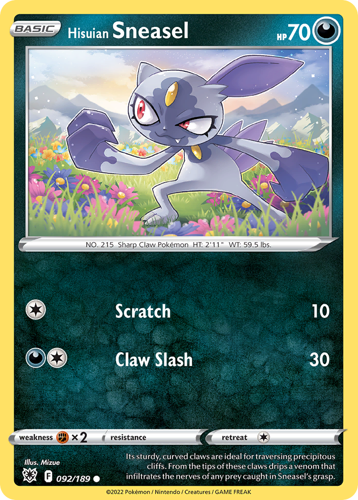 092/189 Hisuian Sneasel