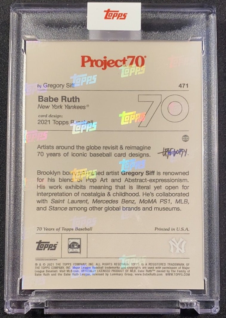 Topps 70 - Babe Ruth by Gregory Siff #471