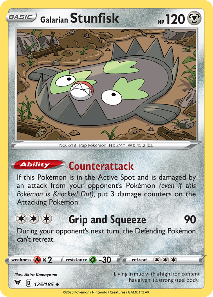 125/185 Galarian Stunfisk