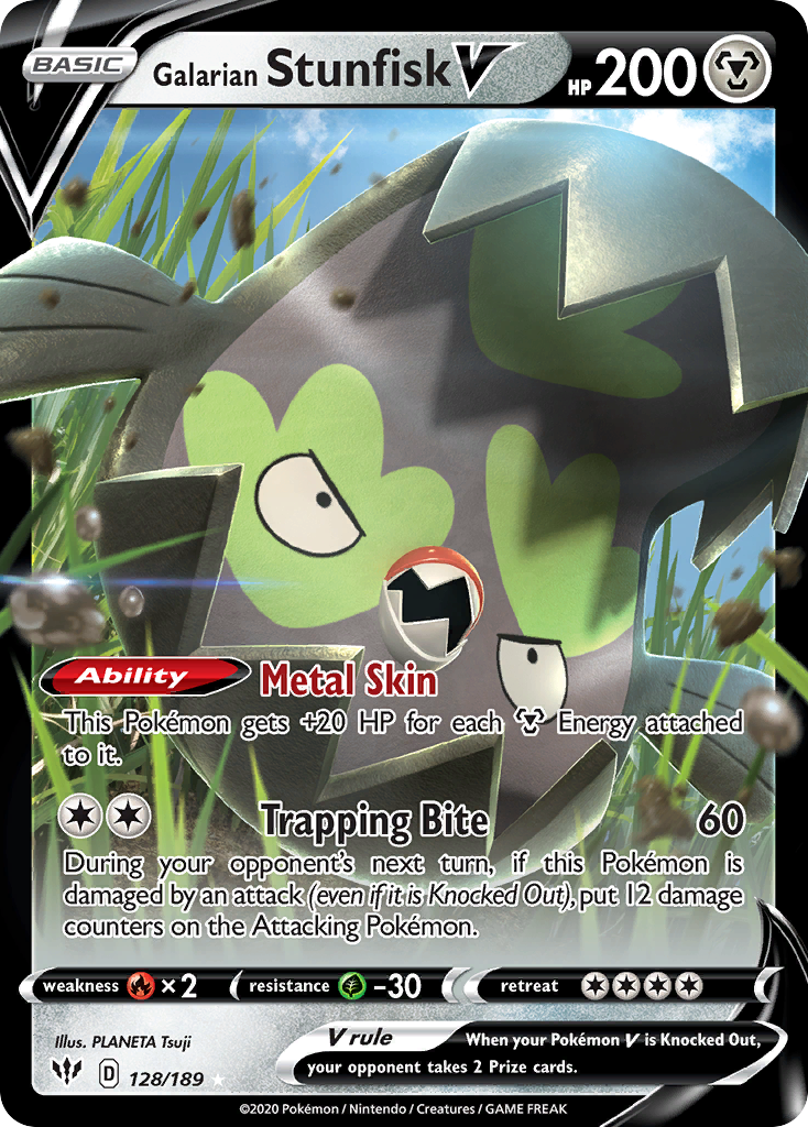 128/189 Galarian Stunfisk V