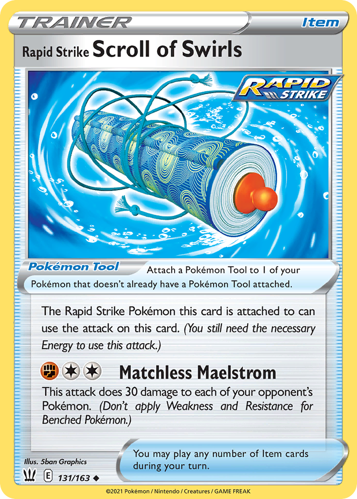 131/163 Rapid Strike Scroll of Swirls