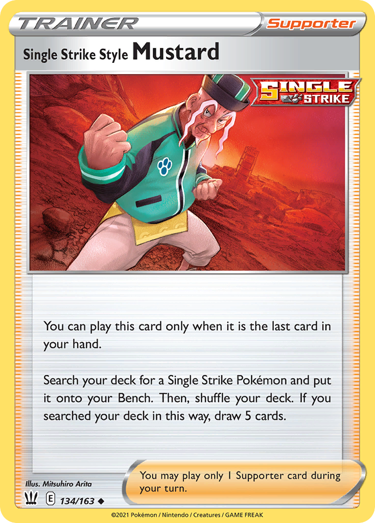 134/163 Single Strike Style Mustard