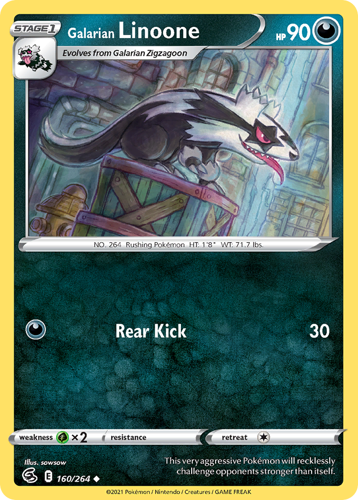 160/264 Galarian Linoone
