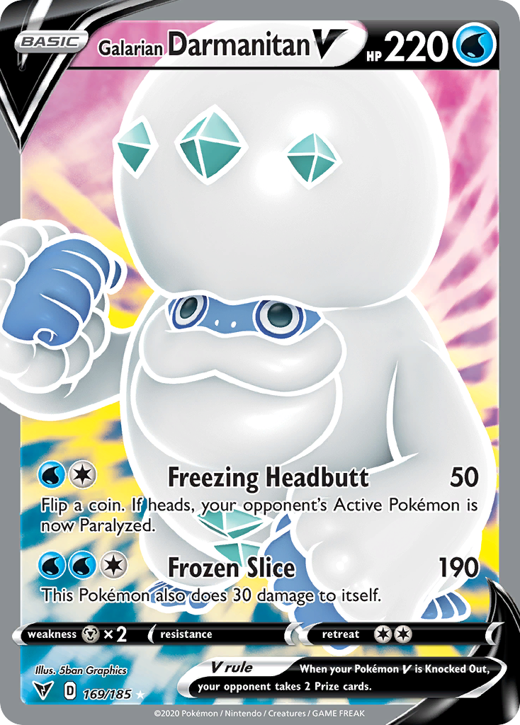 169/185 Galarian Darmanitan V