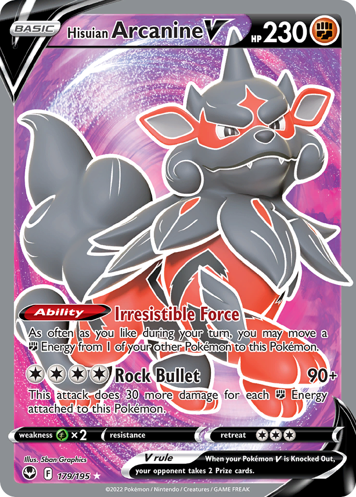 179/195 Hisuian Arcanine V