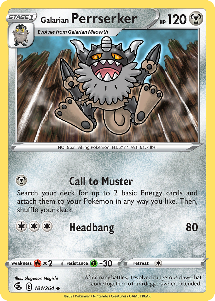 181/264 Galarian Perrserker