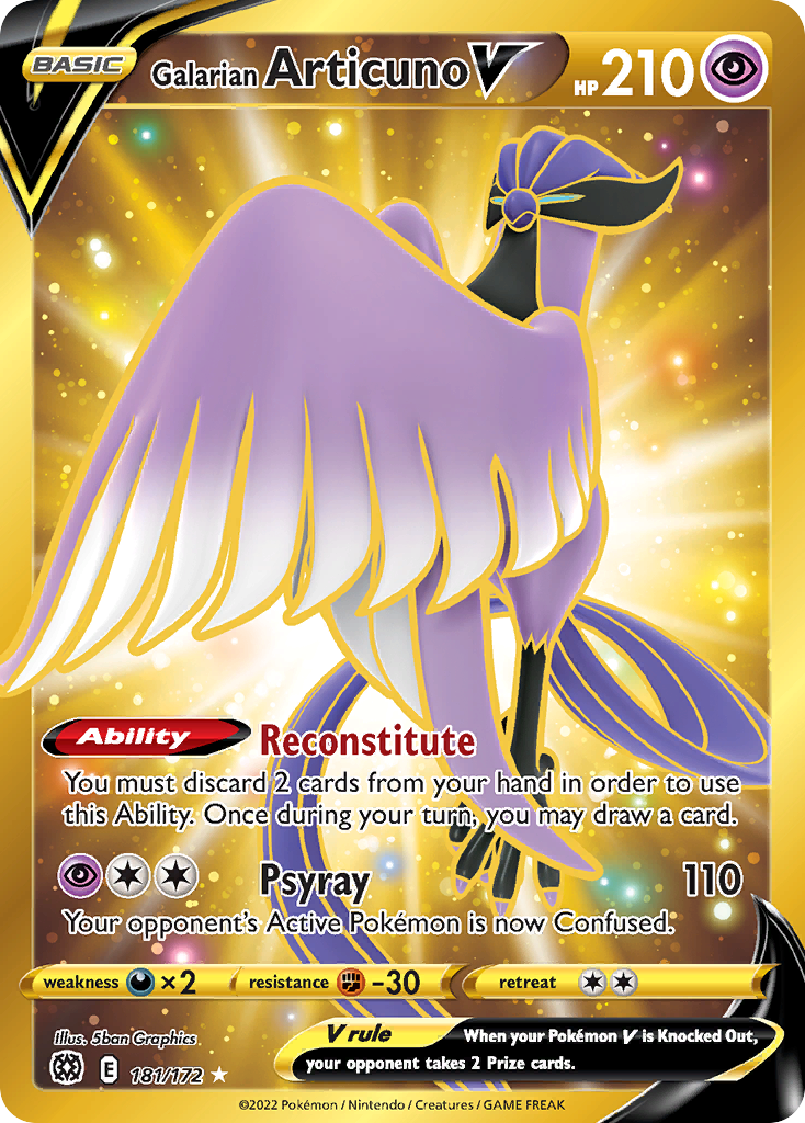 181/172 Galarian Articuno V