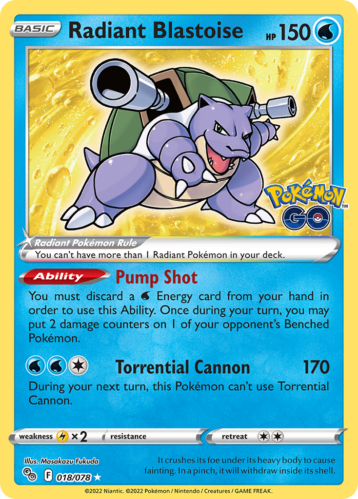 018/78 Radiant Blastoise