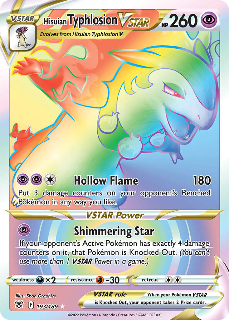 193/189 Hisuian Typhlosion VSTAR