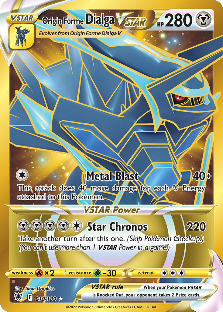 210/189 Origin Forme Dialga VSTAR