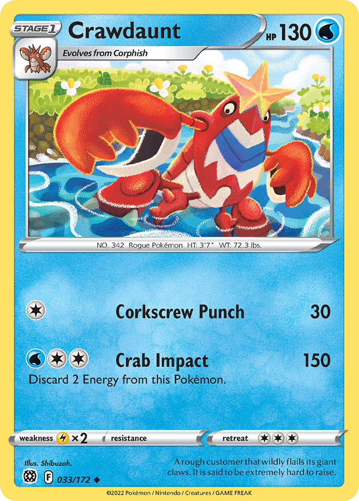 033/172 Crawdaunt