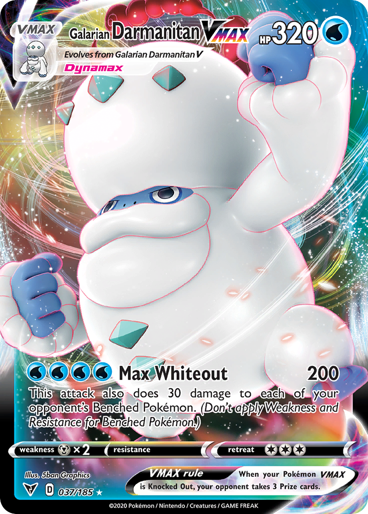 037/185 Galarian Darmanitan VMAX