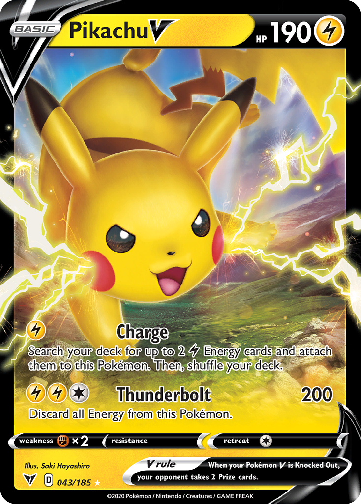 043/185 Pikachu V