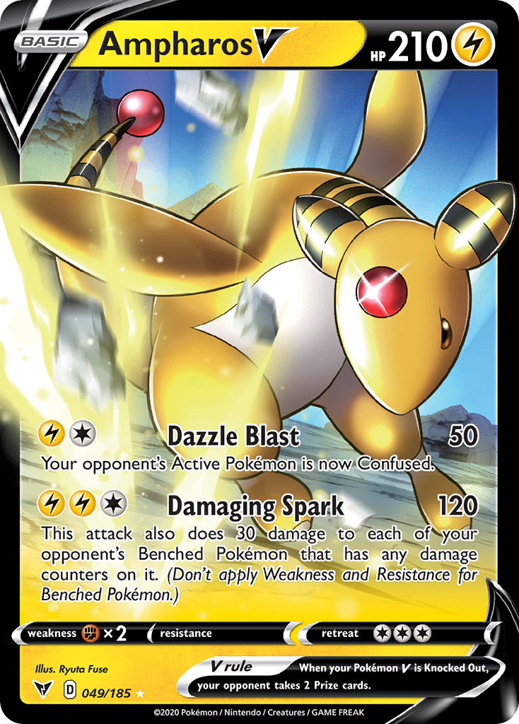 049/185 Ampharos V