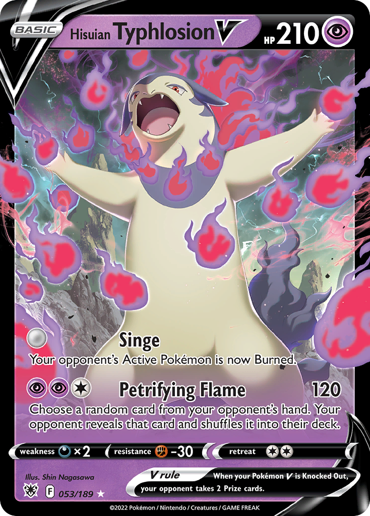 053/189 Hisuian Typhlosion V