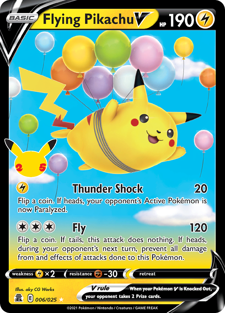006/25 Flying Pikachu V