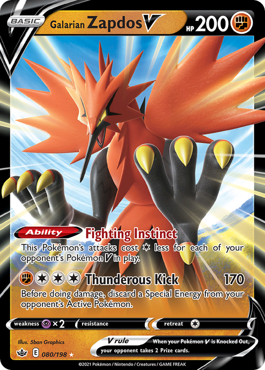 080/198 Galarian Zapdos V
