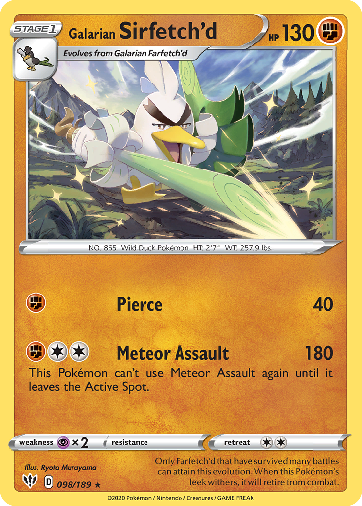 098/189 Galarian Sirfetch'd